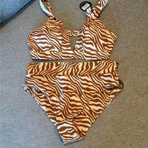 Zebra Print Bikini Set